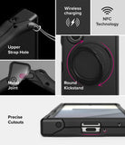 Galaxy Z Fold 7 Case | Alles - Galaxy Z Fold 7 Case - Features include a strap hole, metal joint, round kickstand, wireless charging, NFC, and precise cutouts.