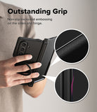 Galaxy Z Fold 7 Case | Alles - Galaxy Z Fold 7 Case - Hand holding phone with micro-dot textured grip on the case sides and hinge.