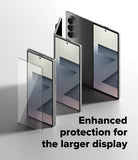 [Bundle] Galaxy Z Fold 7 Case | Fusion Magnetic - Galaxy Z Fold 7 Case - Foldable phone with a screen protector layer and protective case on a white background.