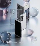 [Bundle] Galaxy Z Fold 7 Case | Fusion - Galaxy Z Fold 7 Case | Fusion - Clear phone cases for Galaxy Z Fold 7 displayed with floating glass spheres.