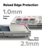 Galaxy Z Fold 7 Case | Fusion Design - Close-up of phone case showing 1.0mm camera edge and 2.1mm display bezel protection.