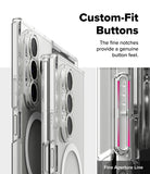 Galaxy Z Fold 7 Case | Fusion Magnetic - Clear phone case showing detailed button cutouts and a highlighted aperture line.
