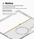 Galaxy Z Fold 7 Case | Fusion Magnetic - Diagram showing how to apply non-slip adhesive tape to the phone case interior.