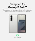 Galaxy Z Fold 7 Screen Protector | Hinge Dual Easy Pro Film (2 Pack) - Text confirming compatibility with Galaxy Z Fold 7, showing the phone's back and front.