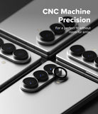 [Bundle] Galaxy Z Fold 8 Ultra | Fusion Magnetic + Camera Lens Frame Glass (2P) - CNC machine precision camera lens protectors shown on smartphones for an accurate, seamless fit.