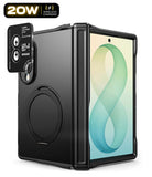 [Bundle] Galaxy Z Fold 8 | Alles + Camera Protectors - Black Ringke protective case for a foldable tablet, shown with a tablet partially inserted and a fold-out camera module extended on the left, on a white background.