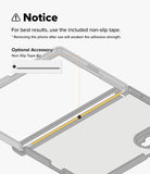 Galaxy Z Fold 8 Case | Fusion Flap Magnetic - Instruction graphic showing a phone case with a highlighted strip of non-slip tape and text noting that the included non-slip tape should be used for best results.
