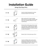 Galaxy Z Flip 7 FE | 3-in-1 Protector - Five-step illustrated guide showing how to apply a hinge film to a foldable phone.