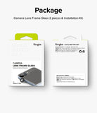 Galaxy Z Flip 7 FE | Camera Lens Frame Glass (2 Pack) - Front and back view of Ringke camera lens protector packaging for Galaxy Z Flip6.