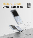 Galaxy Z Flip 7 FE Case | Fusion Design - Floral phone case bouncing off a concrete surface with military-grade protection.