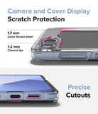 Galaxy Z Flip 7 FE Case | Fusion Magnetic - Clear phone case showing raised camera and screen bezels and precise cutouts.