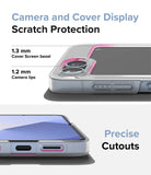 Galaxy Z Flip 7 FE Case | Slim - Clear phone case showing raised camera lips, screen bezels, and precise port cutouts.