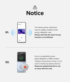 Galaxy Z Flip 7 FE Case | Slim Magnetic - Infographic explaining Samsung Pay and MagSafe charger compatibility for Galaxy phones.