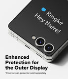 [Bundle] Galaxy Z Flip 7 Case | Fusion Magnetic - Galaxy Z Flip 7 Case | Fusion Magnetic - Close-up of a Galaxy Z Flip 7 with a protective case, showing the outer screen and camera lenses.