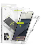 Galaxy Z Flip 7 Screen Protector | Dual Easy Pro Film (2 Pack) - Ringke Dual Easy Pro Film installation kit with alignment frame and protective film.