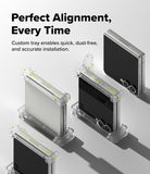 [Bundle] Galaxy Z Flip 7 Case | Fusion Magnetic - Galaxy Z Flip 7 Case | Fusion Magnetic - Galaxy Z Flip 7 in a clear installation tray for precise screen protector application.