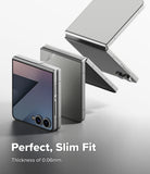 [Bundle] Galaxy Z Flip 7 Clear | Fusion - Three Galaxy Z Flip 7 phones in various folded states with a thin protective film.