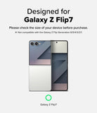 Galaxy Z Flip 7 Screen Protector | Hinge Dual Easy Pro Film (2 Pack) - Galaxy Z Flip7 phone shown with compatibility warning text against previous generations.