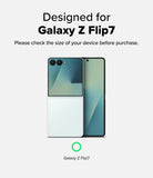 Galaxy Z Flip 7 Case | Onyx Magnetic - A Galaxy Z Flip 7 phone shown folded and unfolded with a green checkmark icon.