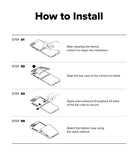 Galaxy Z Flip 7 Case | Slim Magnetic - Four-step illustrated guide showing how to clean, align, and snap the case onto the phone.
