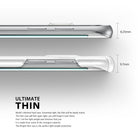 Galaxy S6 Edge Plus Case | Slim - Side-by-side comparison of phone thickness at 8.25mm and 9.7mm with a slim case.