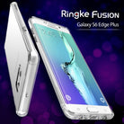 Galaxy S6 Edge Plus Case | Fusion - Clear protective case on a Samsung Galaxy S6 Edge Plus against a purple bokeh background.