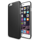 iPhone 6 Plus Case | Slim - A gunmetal slim case shown on the back and front of a white iPhone 6 Plus.