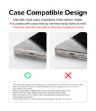 Holder Link Strap | Tarpaulin Yellow - Comparison of compatible and incompatible phone case charging port cutouts.
