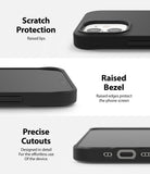 iPhone 12 Mini Case | Air-S - Three close-up views showing raised camera protection, screen bezels, and precise port cutouts.