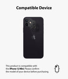 iPhone 12 Mini | Camera Styling - Black iPhone 12 Mini with a transparent camera lens protector being applied to the rear module.