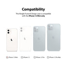 iPhone 12 Mini Case | Fusion-X Design - Compatibility chart showing iPhone 12 Mini selected among other iPhone 12 models.
