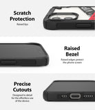 iPhone 12 Mini Case | Fusion-X Design - Close-ups showing raised camera lips, screen-protecting bezels, and precise port cutouts.