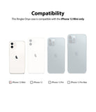 iPhone 12 Mini Case | Onyx - Comparison chart showing iPhone 12 Mini is the only model compatible with the Onyx case.