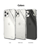 iPhone 12 Pro Max Case | Air + Shoulder Strap - Three iPhone 12 Pro Max cases in clear, glitter, and smoke black.