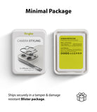 iPhone 12 Pro Max | Camera Styling - Front and back view of Ringke camera lens protector blister packaging.