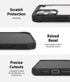 iPhone 12 Pro Max Case | Fusion-X - Close-ups showing raised camera lips, screen-protecting bezels, and precise port cutouts.