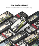 iPhone 12 Pro Max Case | Fusion-X Design - Multiple iPhone 12 Pro Max cases with various graphic decal designs arranged on a white background.