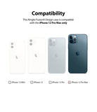 iPhone 12 Pro Max Case | Fusion-X Design - Four iPhone 12 models shown, with a checkmark indicating compatibility for the Pro Max.