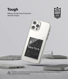 iPhone 12 Pro Max Case | Fusion Design - Clear phone case with New York graphic, featuring military-grade drop protection.