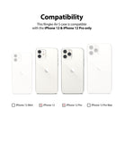 iPhone 12 / 12 Pro Case | Air-S - Compatibility chart showing iPhone 12 and 12 Pro checked as compatible, excluding Mini and Max.