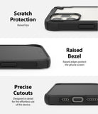 iPhone 12 / 12 Pro Case | Fusion-X - Close-ups of phone case showing raised camera protection, screen bezels, and port cutouts.