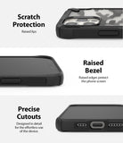 iPhone 12 / 12 Pro Case | Fusion-X - Close-ups showing raised camera lips, screen bezel protection, and precise port cutouts.