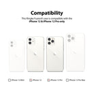 iPhone 12 / 12 Pro Case | Fusion-X - Compatibility chart showing iPhone 12 and 12 Pro checked as compatible models.