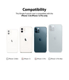 iPhone 12 / 12 Pro Case | Fusion Design - Compatibility chart showing iPhone 12 and 12 Pro checked as compatible models.