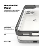 iPhone 12 / 12 Pro Case | Fusion - Close-up of a clear protective phone case highlighting its polycarbonate back and TPU frame.