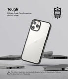 iPhone 12 / 12 Pro Case | Fusion - Clear phone case with black frame featuring military-grade drop protection certification.