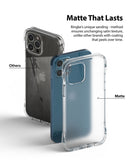 iPhone 12 / 12 Pro Case | Fusion Plus - Comparison of a clear phone case with peeling coating versus a matte finish case.