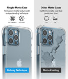 iPhone 12 / 12 Pro Case | Fusion Plus - Comparison of a durable etched matte case versus a peeling matte coated case.