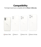 iPhone 12 Mini Case | Fusion-X - Compatibility chart showing iPhone 12 Mini selected with a checkmark among other models.
