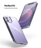iPhone 12 / 12 Pro Case | Fusion - Two views of a clear iPhone case showing precise cutouts and a perfect fit.
